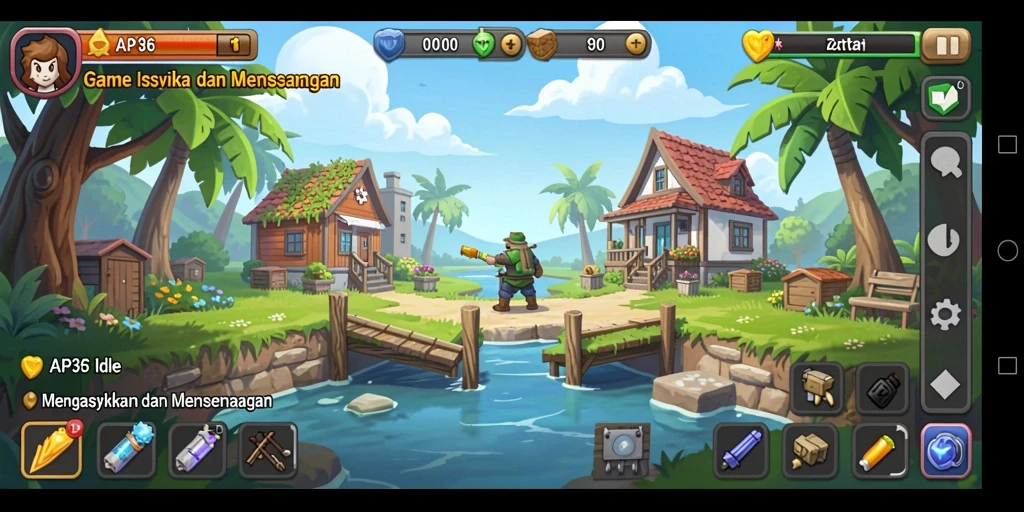 Screenshot gameplay API36 yang menampilkan pengalaman bermain Idle yang menarik.