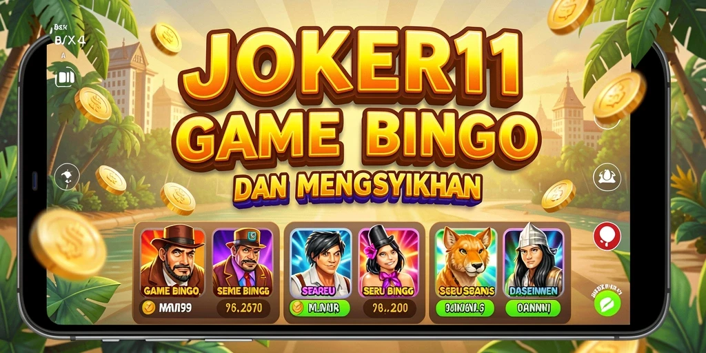 Screenshot JOKER11 menampilkan gameplay Bingo yang seru dan interaktif.