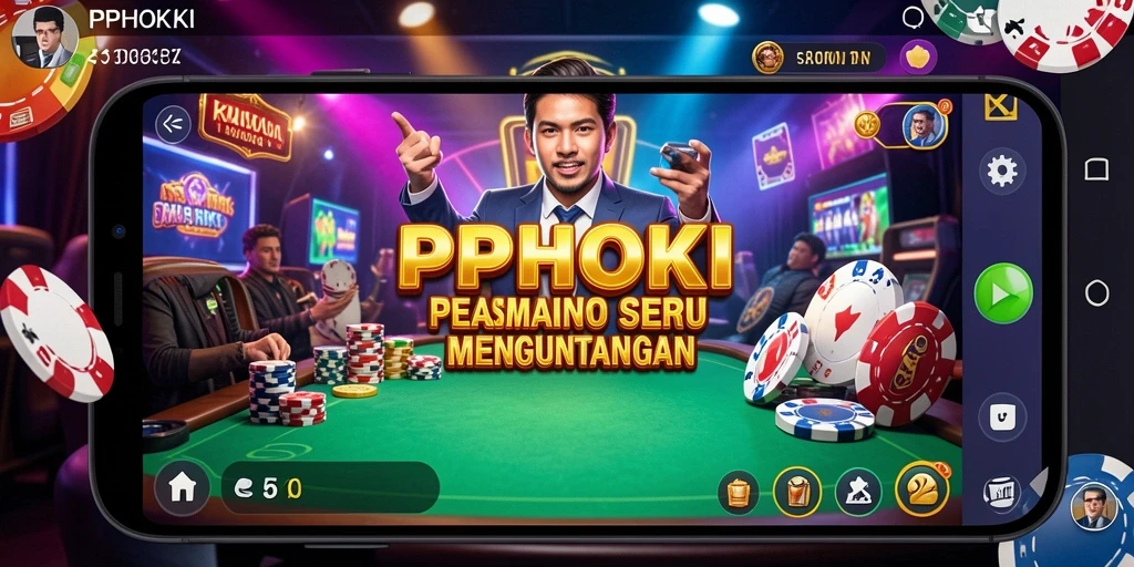 Tampilan gameplay menarik dalam aplikasi PPHOKI.