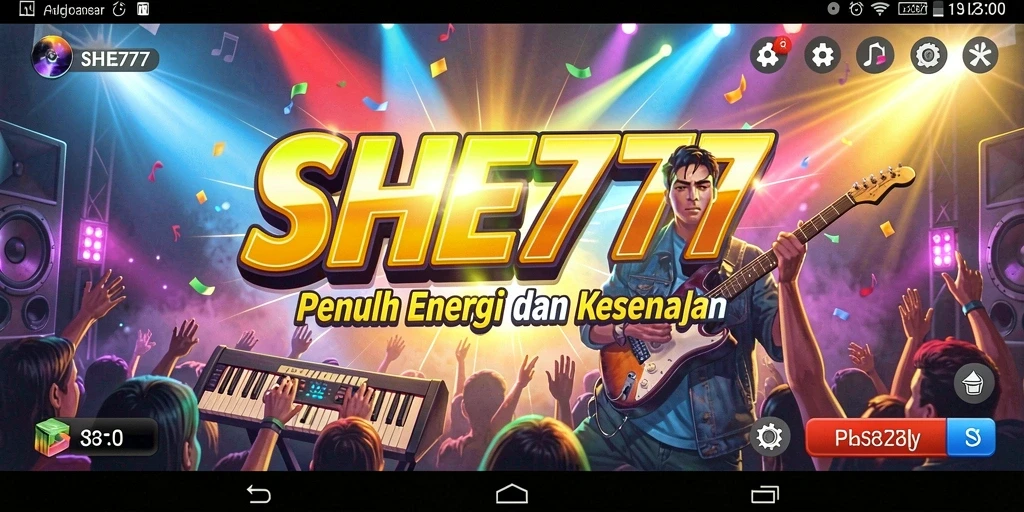 Tampilan gameplay yang dinamis dan interaktif di SHE777.