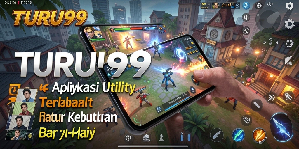 Tampilan antarmuka pengguna TURU99 yang modern dan menarik.