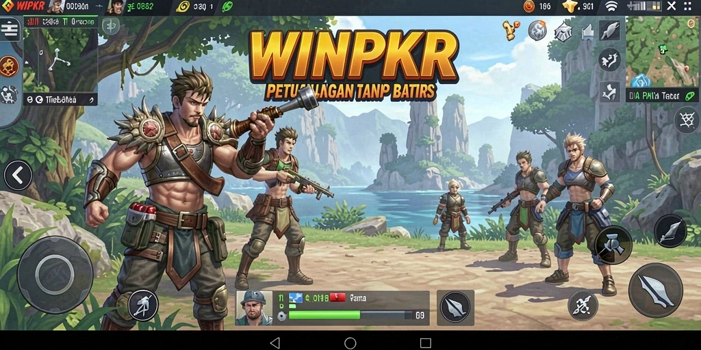Tampilan gameplay menakjubkan dari dunia Open World WINPKR.